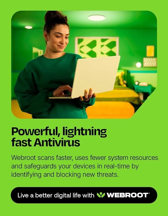 Webroot Internet Security Plus | Antivirus Software 2025 | 3 Device | 1 Year Download for PC/Mac/Chromebook/Android/IOS + Password Manager - Image 5
