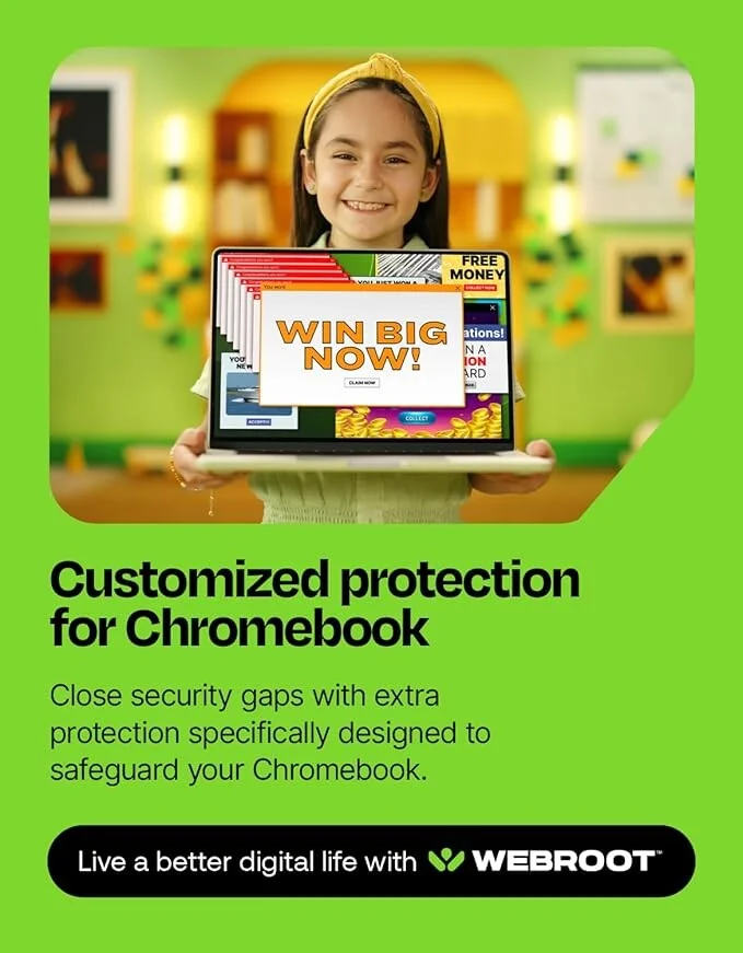 Webroot Internet Security Plus | Antivirus Software 2025 | 3 Device | 1 Year Download for PC/Mac/Chromebook/Android/IOS + Password Manager - Image 4