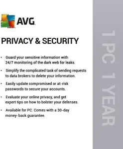 AVG BreachGuard 2021 | Online Privacy and Security | 1 PC, 1 Year [Download]