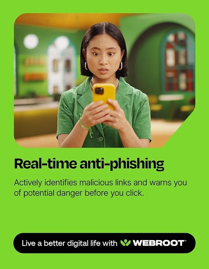 Webroot Internet Security Plus | Antivirus Software 2025 | 3 Device | 2 Year Download for PC/Mac/Chromebook/Android/IOS + Password Manager - Image 6